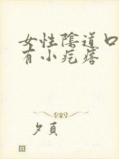 女性阴道口边缘有小疙瘩