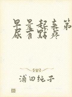 早晨起来第一泡尿有点疼