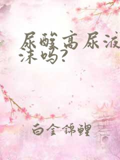 尿酸高尿液有泡沫吗?