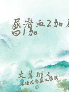 尿潜血2加尿蛋白1加