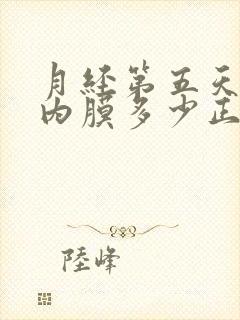 月经第五天子宫内膜多少正常