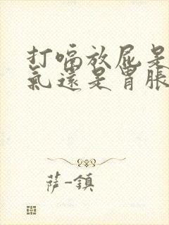 打嗝放屁是肠胀气还是胃胀气