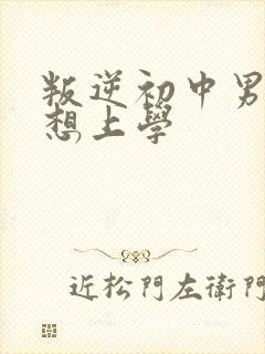 叛逆初中男孩不想上学