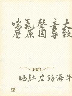 喘气声音大是什么原因导致的