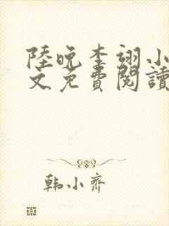 陆晚李翊小说全文免费阅读