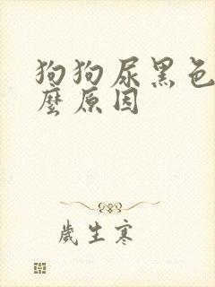 狗狗尿黑色尿什么原因