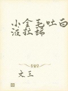 小金毛吐白色粘液拉稀