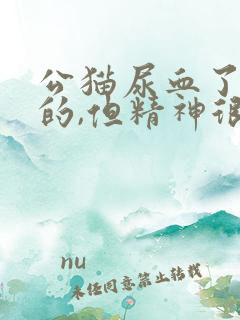 公猫尿血了鲜红的,但精神很好