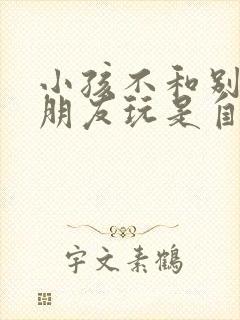 小孩不和别的小朋友玩是自闭症吗