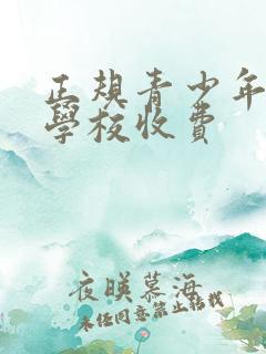 正规青少年叛逆学校收费