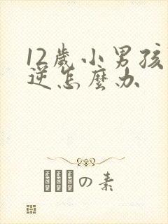 12岁小男孩叛逆怎么办