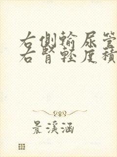 右侧输尿管结石右肾轻度积水