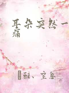 耳朵突然一阵刺痛