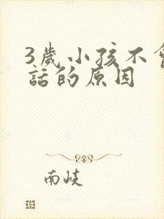 3岁小孩不会说话的原因