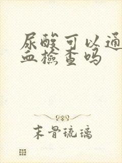 尿酸可以通过抽血检查吗