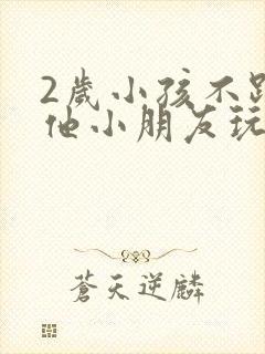 2岁小孩不跟其他小朋友玩怎么办