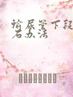 输尿管下段排结石办法