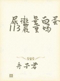 尿微量白蛋白高113严重吗