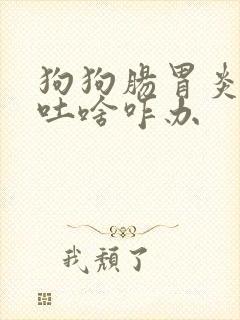 狗狗肠胃炎吃啥吐啥咋办