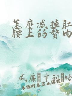 怎么减掉肚子和腰上的赘肉