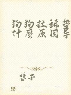 狗狗拉稀带血是什么原因导致的