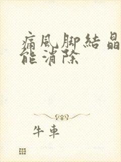 痛风脚结晶怎么能消除