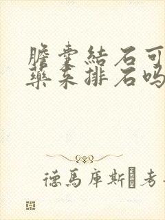 胆囊结石可以用药来排石吗