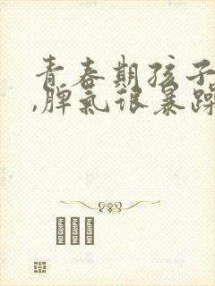 青春期孩子叛逆,脾气很暴躁,应该怎么管