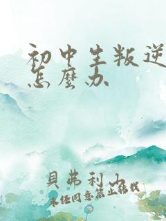 初中生叛逆厌学怎么办