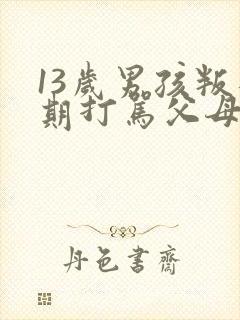 13岁男孩叛逆期打骂父母