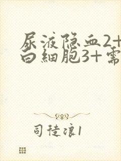 尿液隐血2+,白细胞3+需要治疗吗