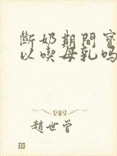 断奶期间宝宝可以吃母乳吗