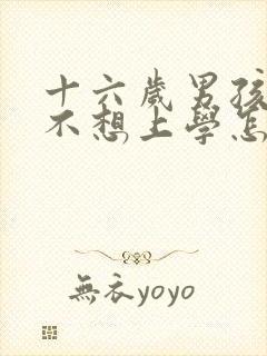 十六岁男孩叛逆不想上学怎么办