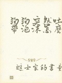 狗狗突然吐黄水带泡沫怎么回事