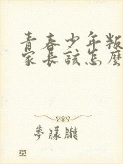 青春少年叛逆期家长该怎么办