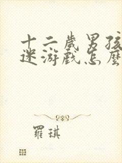 十二岁男孩子沉迷游戏怎么办