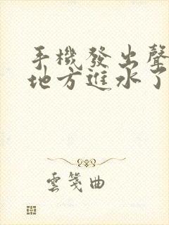 手机发出声音的地方进水了怎么办