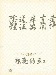 阴道痒有黄色液体流出用什么药