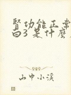 肾功能正常尿蛋白3 是什么原因