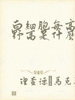 白细胞每高倍视野高是什么意思