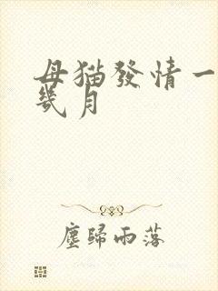 母猫发情一般在几月