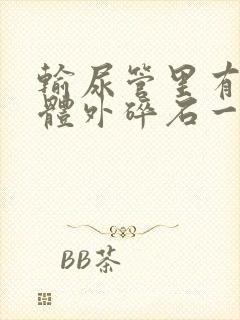 输尿管里有结石体外碎石一般多少钱