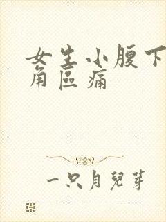 女生小腹下面三角区痛