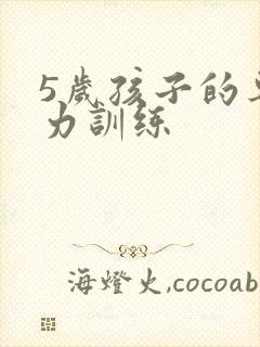 5岁孩子的专注力训练