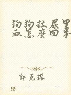 狗狗拉尿里面有血怎么回事