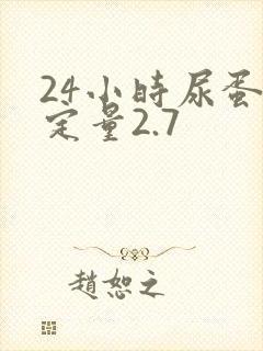 24小时尿蛋白定量2.7