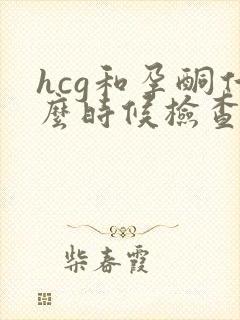 hcg和孕酮什么时候检查