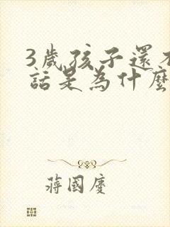 3岁孩子还不说话是为什么