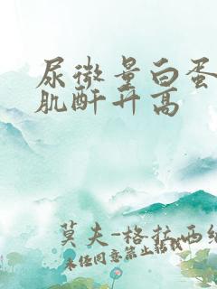 尿微量白蛋白尿肌酐升高