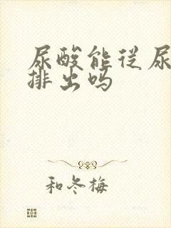 尿酸能从尿液中排出吗